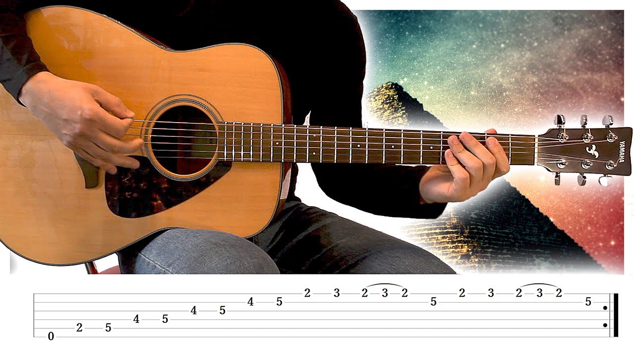 Dark Egypt [Ancient Arabic/Egyptian Music] Guitar Lesson w/ Tabs!