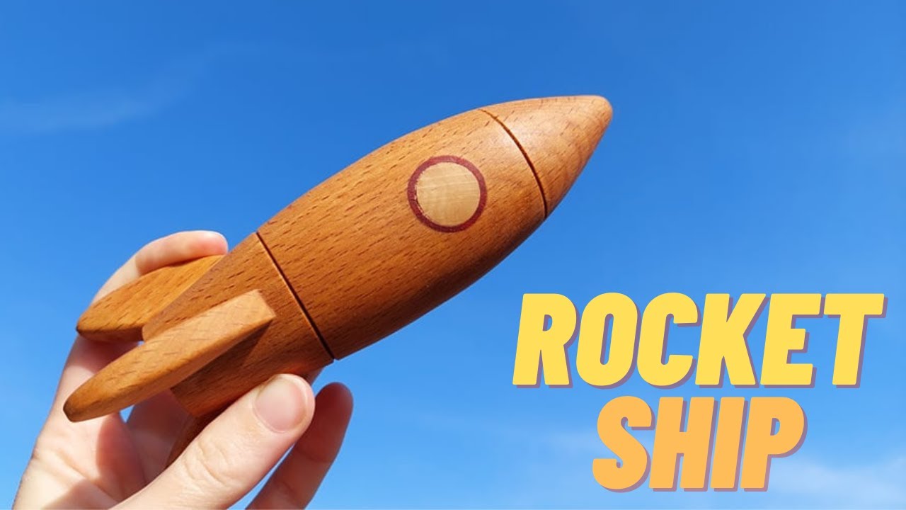 How To Make Wooden Toy Rocket Ship 🚀! | Prepare Yourself For Christmas #1 DIY Christmas Gift