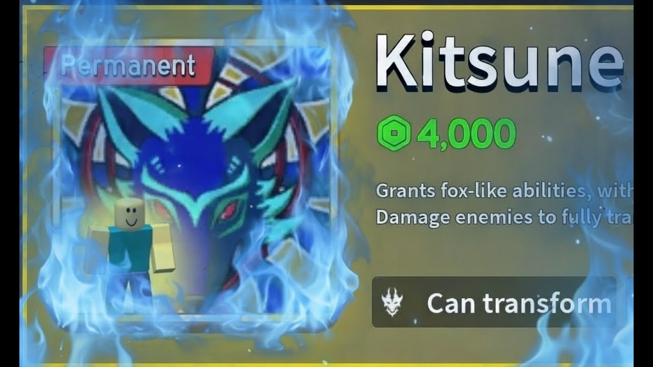 J'obtiens le Kitsune dans Blox Fruit !