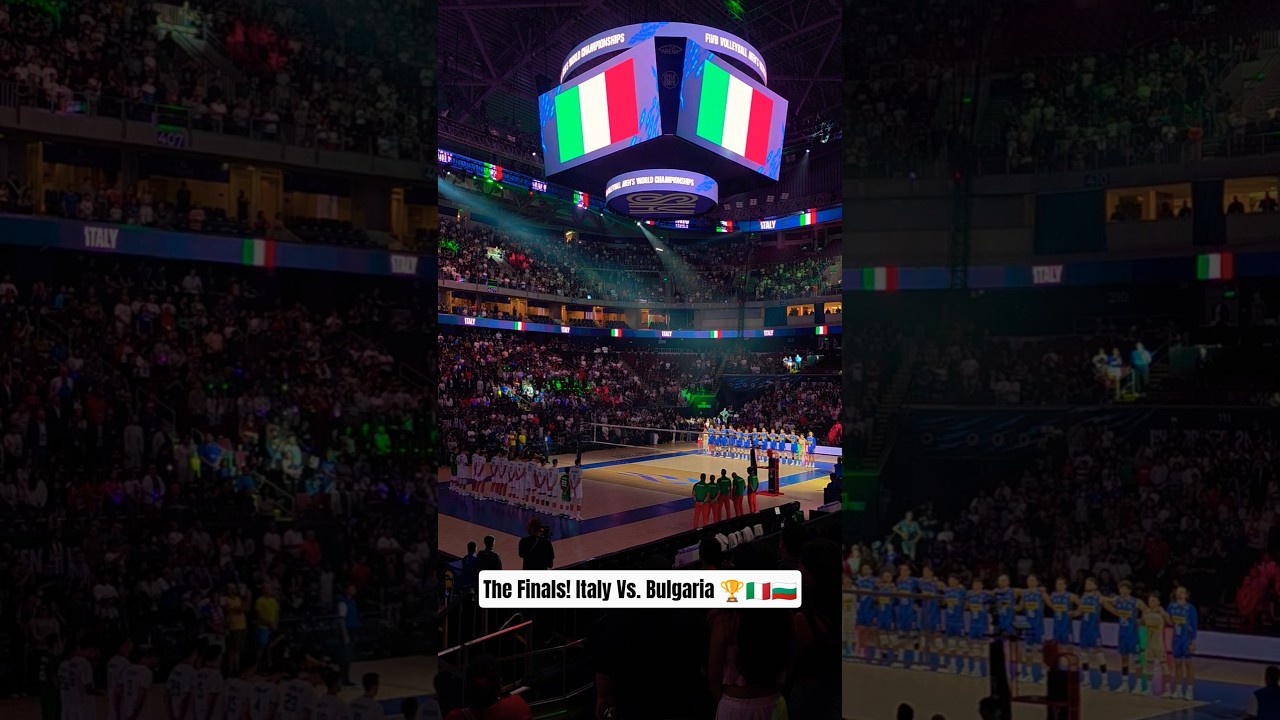 National Anthem for Italy and Bulgaria - Mens Volleyball World 2025 Finals 🇮🇹🇧🇬🏐 #Volleyball