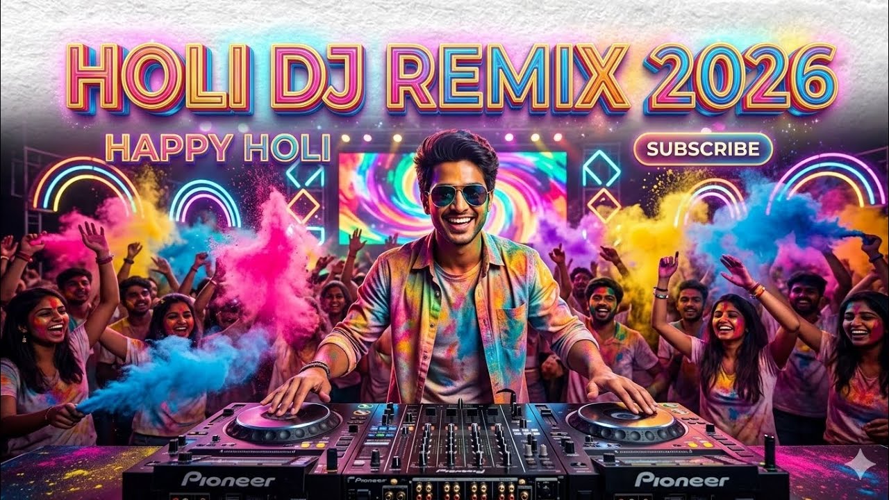 Happy Holi 2026 🎉 Full DJ Remix | Holi Special EDM Dhol Mix | Desi Party Song