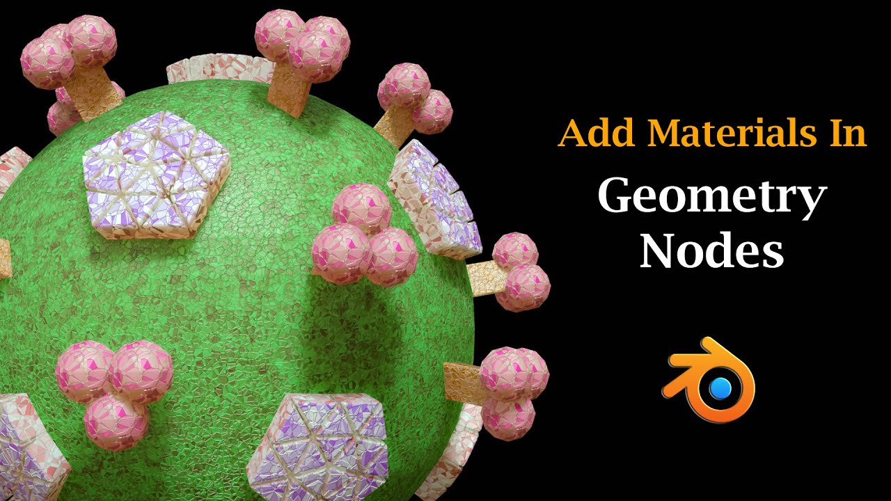 How To Assign Materials In Geometry Nodes | Multiple Materials For Single Object | Set Material Node