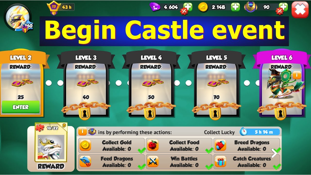 Begin level 2 Primordial Deity and Taiyi Zhenren Castle event-Dragon Mania legends | DML