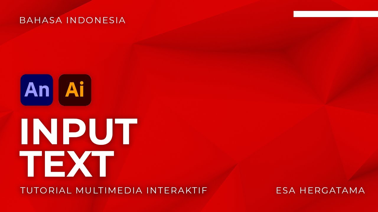 #2 Belajar Membuat Input Text di Adobe Animate 2020 Action Script 3.0