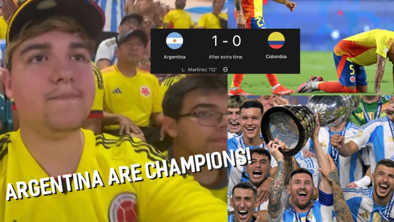 I WATCHED ARGENTINA BEAT 28 GAME UNDEFEATED COLOMBIA LIVE‼️COPA AMERICA 2024 FINAL GAME VLOG