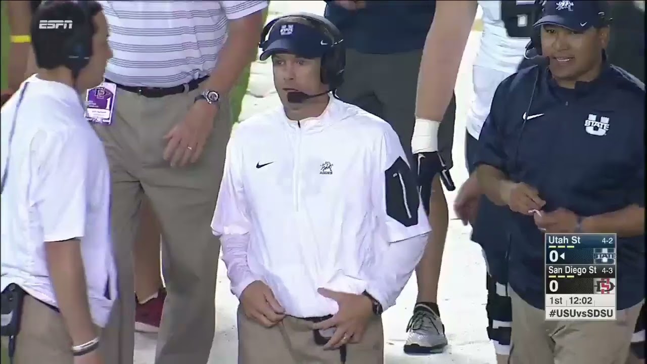 NCAAF College Football 2015 Utah State at San Diego State (Full Game HD)