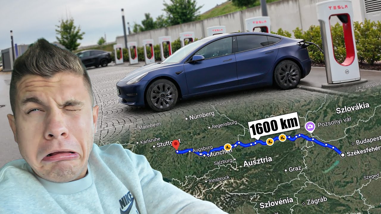 1600 km-es TÚRA a TESLÁVAL! Bírja? 🤔