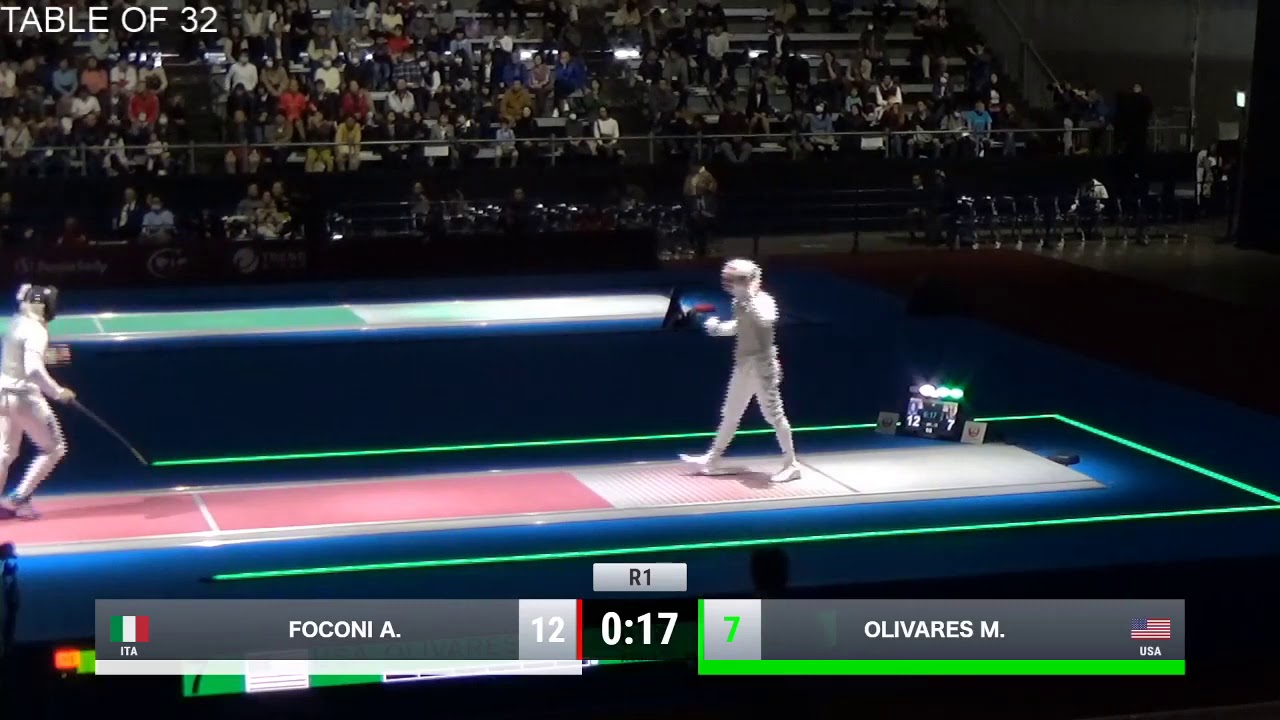 2019 137 T32 16 M F Individual Tokyo JPN WC RED OLIVARES USA vs FOCONI ITA