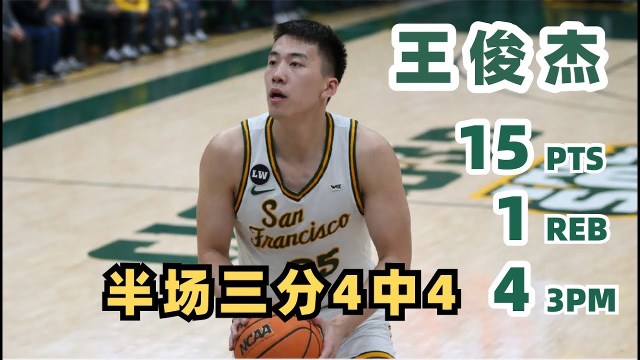 【Junjie Wang】4 Straight Threes & 15 PTS in 1st Half, Graham Wins the Game on Defense | 2025.01.18