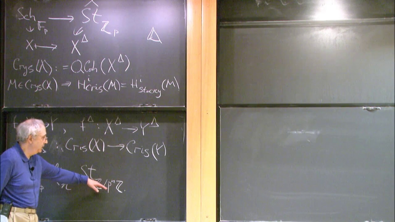 A stacky approach to crystalline (and prismatic) cohomology - Vladimir Drinfeld