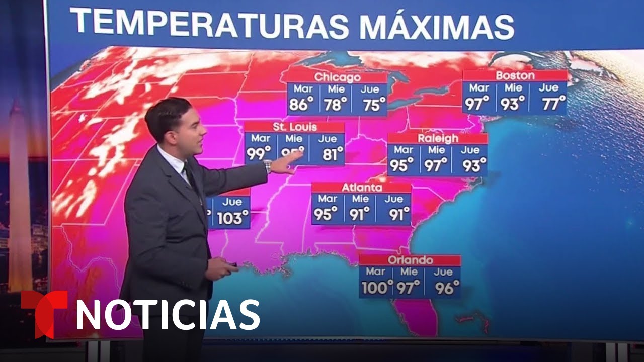 La ola de calor en EE.UU. pone en alerta a m&aacute;s de 230 millones de residentes | Noticias Telemundo