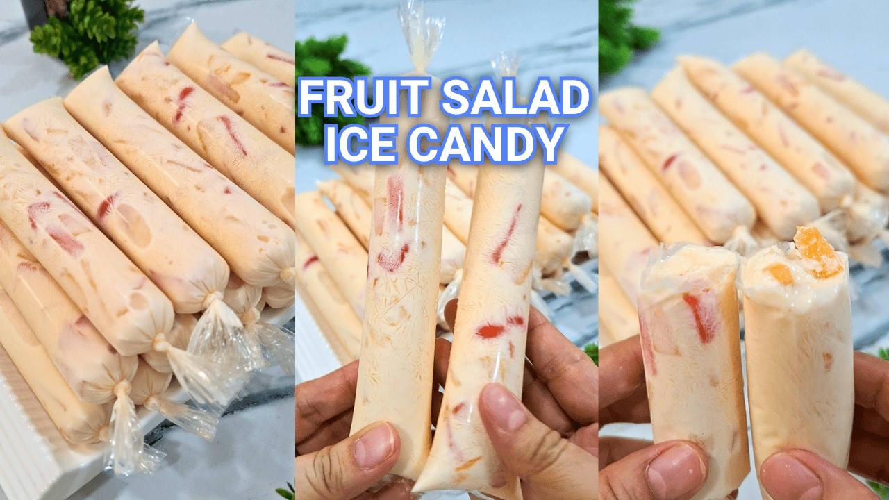 Creamy Fruit Salad Ice Candy  |  Perfect for Summer Business Ideas