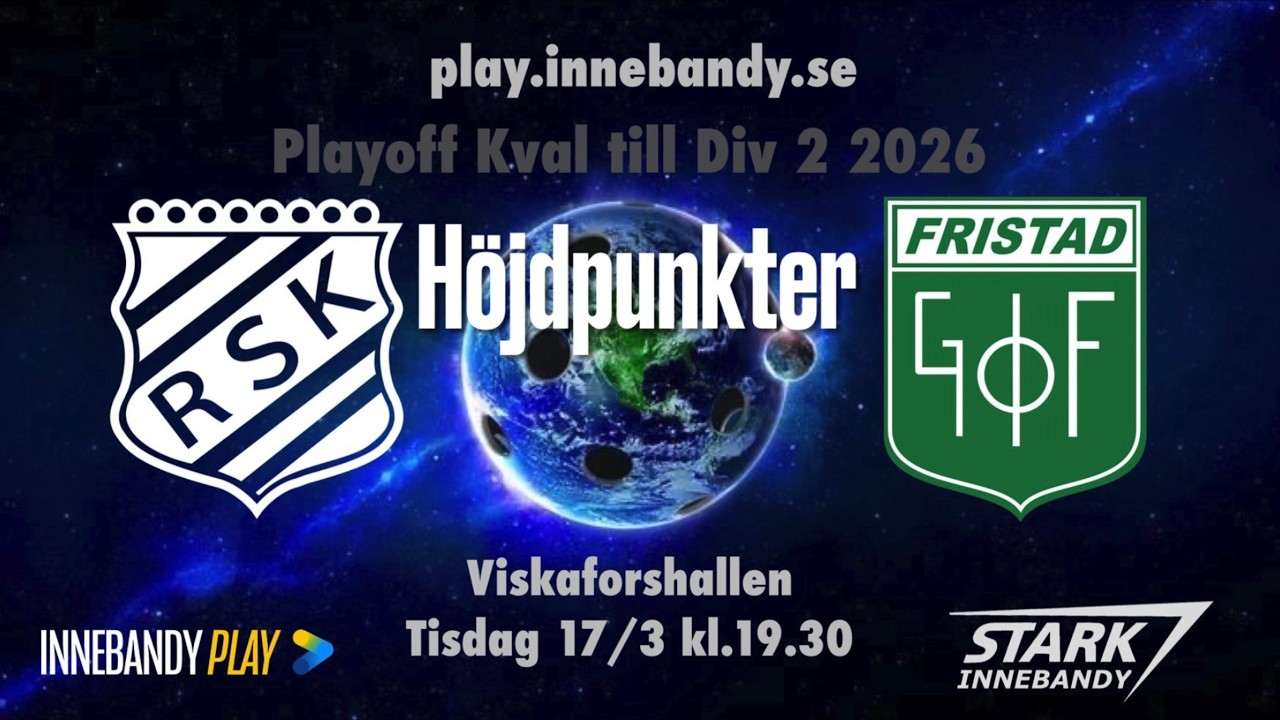 Höjdpunkter Rydboholms SK - Fristad GoIF Utv 2026-03-17