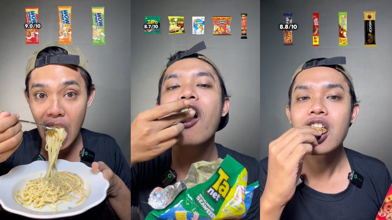 [KOMPILASI] MAKAN BERBAGAI VARIAN WOW SPAGHETTI DAN JAJANAN CIKI | ASMR MUKBANG INDONESIA 