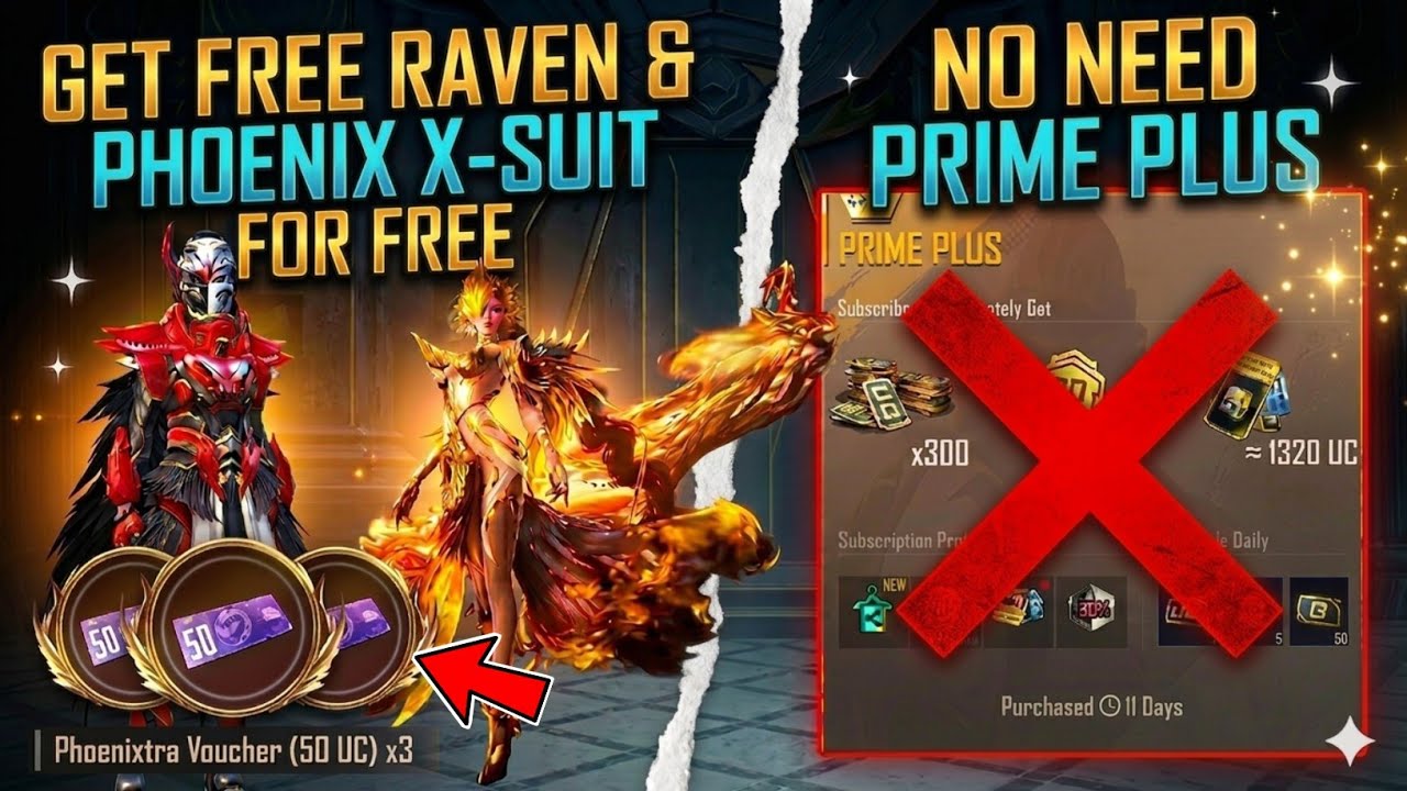 No Need Prime Plus For X-Suit | 4.3 Phoenixtra & Blood Raven X-Suit Vouchers Coming 100% 