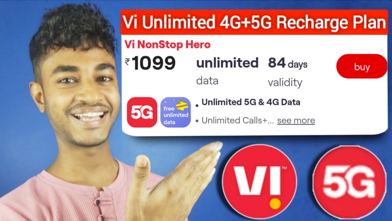 Vi Unlimited 4G+5G Recharge Plan Rs. 1099 Details