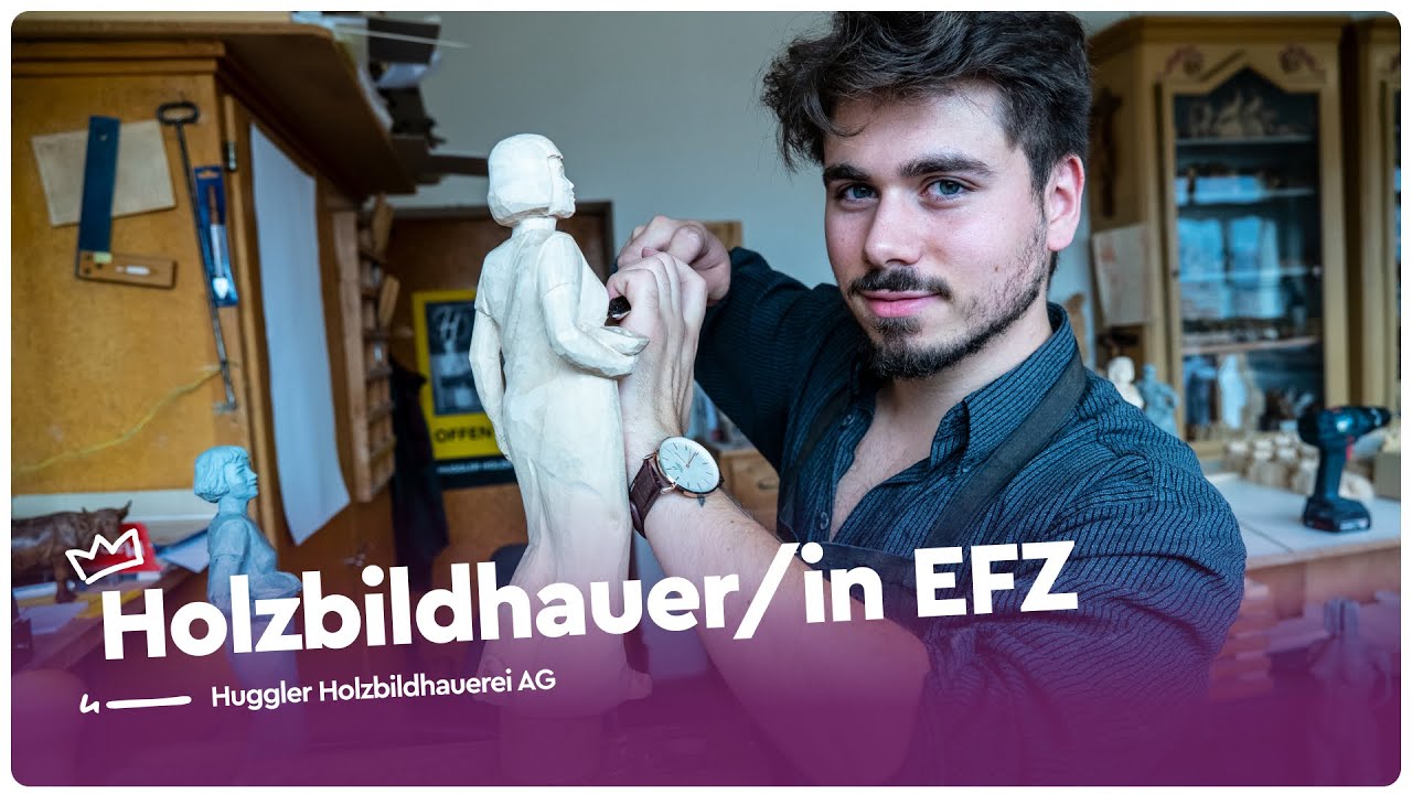 Kreativ mit Holz arbeiten als Holzbildhauer/in EFZ | Lehrstellenvideo | Yousty