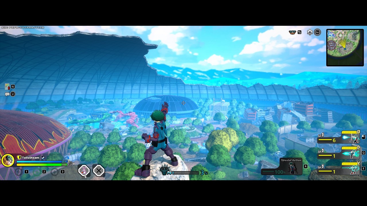 Playing every character in my hero ultra rumble (assault Deku)