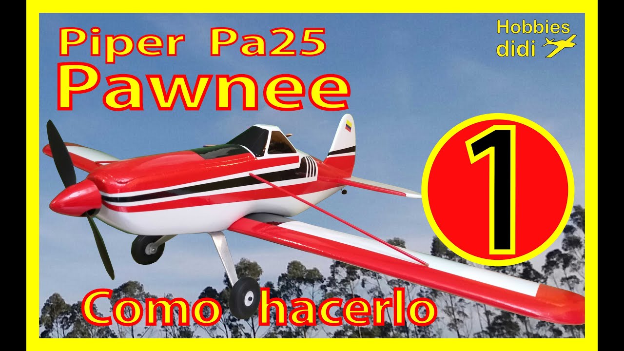 🏆Como construir aeromodelo pa-25 pawnee. Cap.1de3