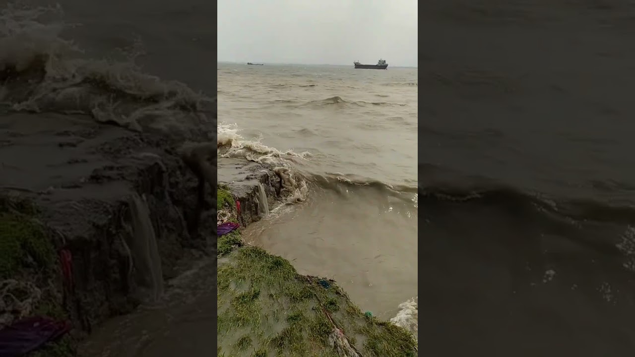 The River has been damaged by Cyclone Remal# shorts#feed#