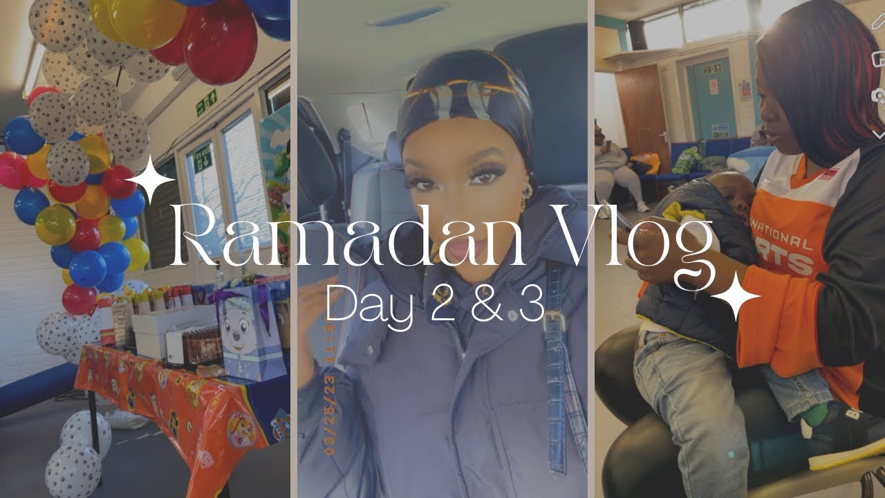 RAMADAN VLOG: FOOD SHOPPING LIDL COSTCO AND GOING TO A 1ST BIRTHDAY PARTY