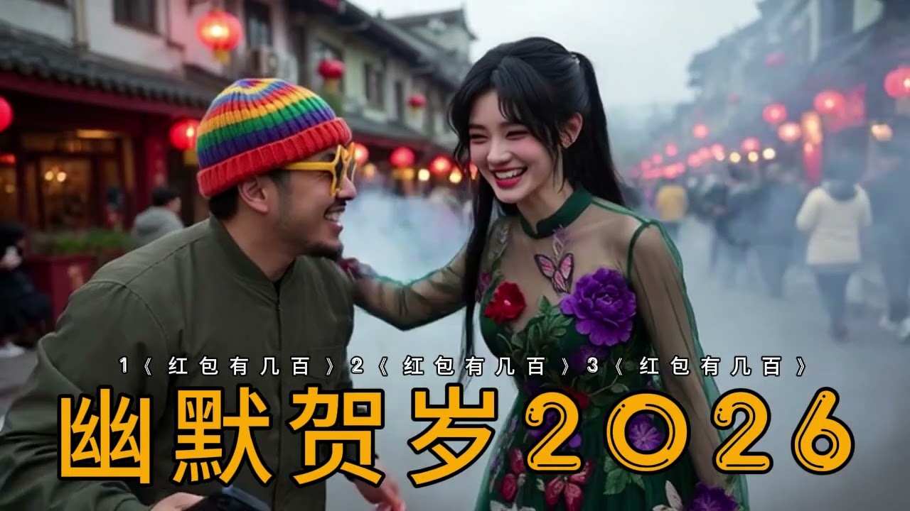 1234.黄明志风格幽默贺岁2026YYY | 《红包有几百》过年不比多，开心最重要｜红包小小也有年味 | 过年最怕被问红包有多少，其实真正重要的不是数字，而是气氛。