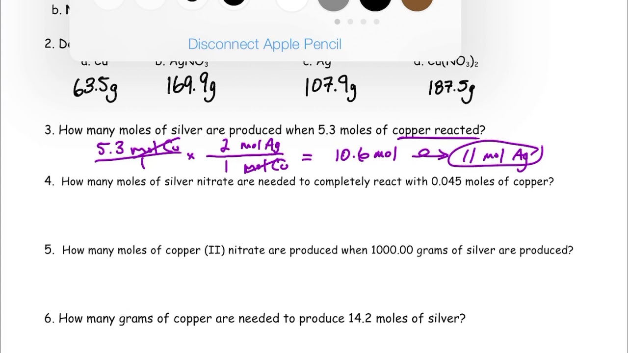 Stoichiometry Practice Problems