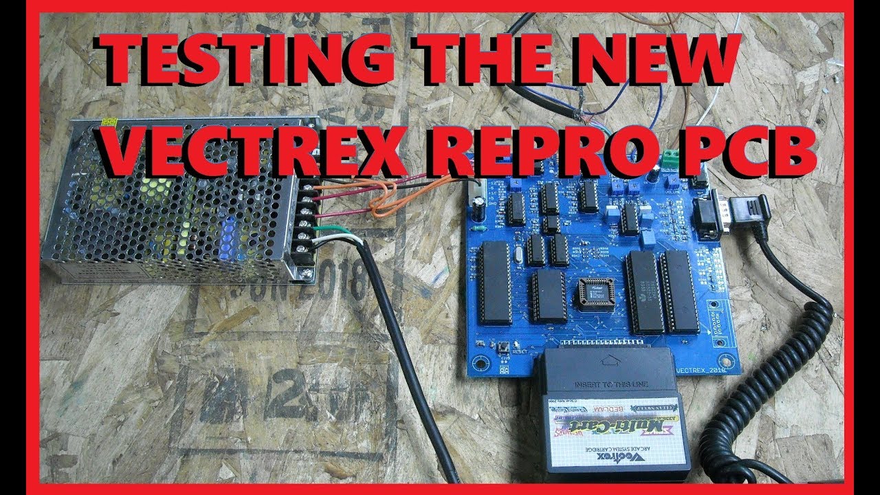 TESTING THE NEW VECTREX REPRO PCB
