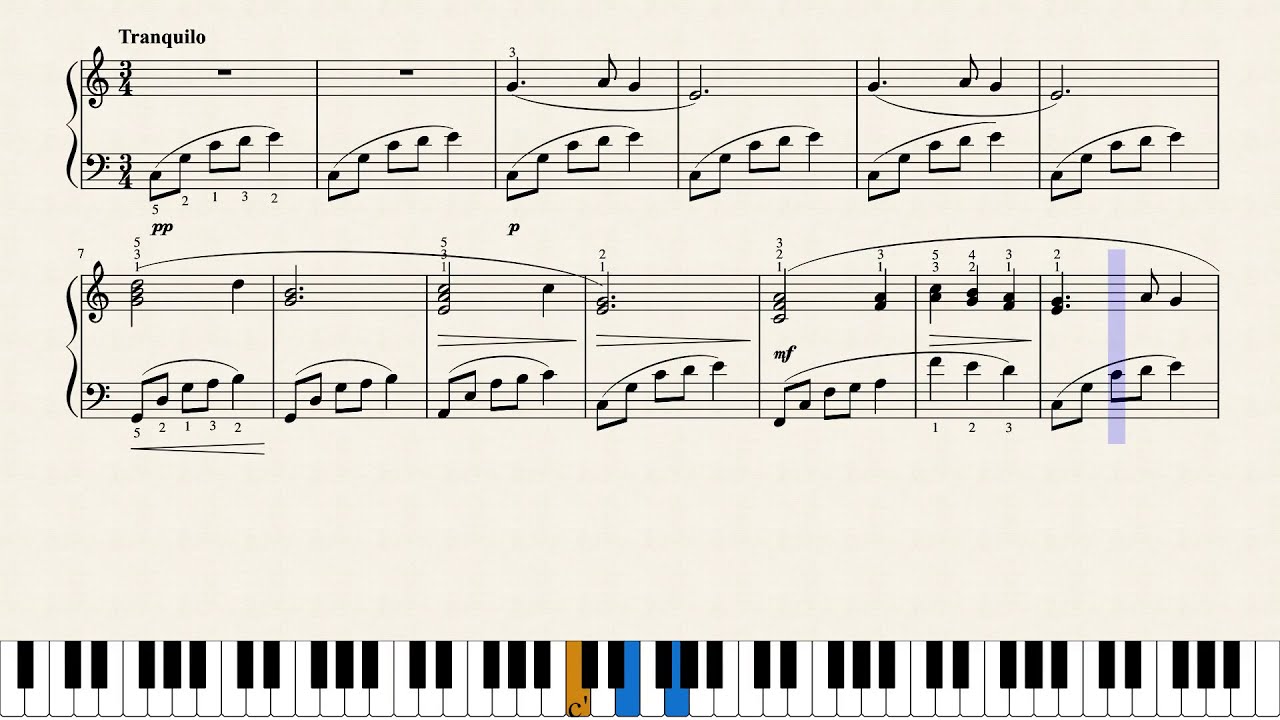 Partitura Noche de Paz (Navidad) - Piano