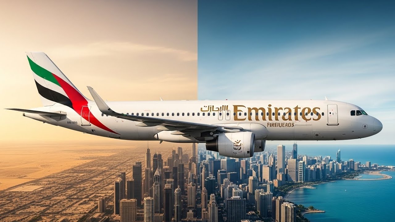 Dubai to Chicago ✈️ | Emirates A320 Across Continents