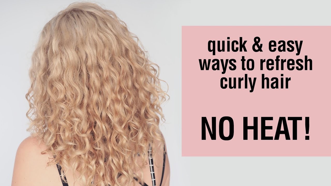 Quick and easy ways to refresh curly hair (without heat!)