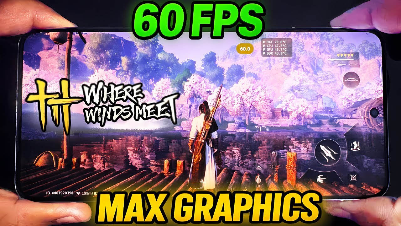 WHERE WINDS MEET MOBILE 🔥 60 FPS MAX GRAPHICS TEST | iQOO 13