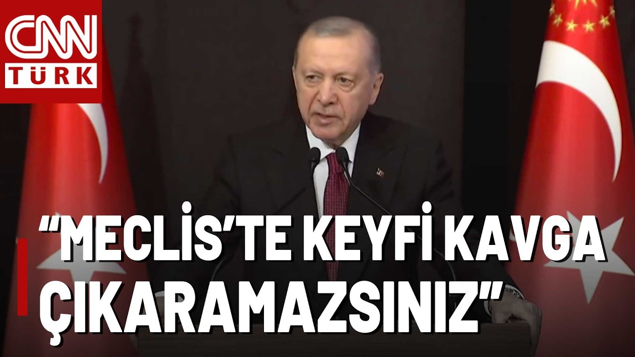 SON DAKİKA🚨 Erdoğan'dan CHP'ye: Meclis'te Terör Estirmeye Mi Geldiniz?