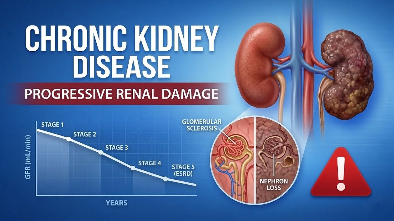 What is chronic kidney disease (CKD) and how it progresses