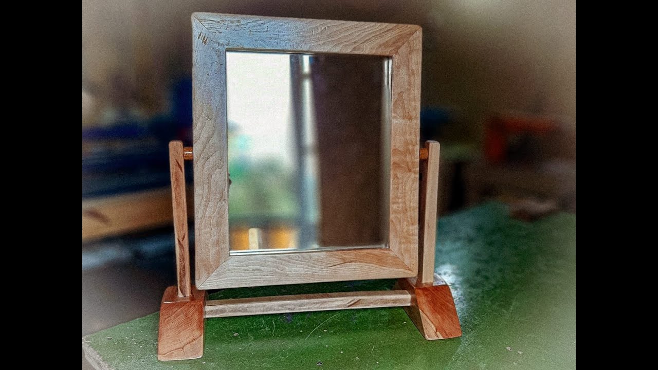 Espejo de pie en madera de lenga