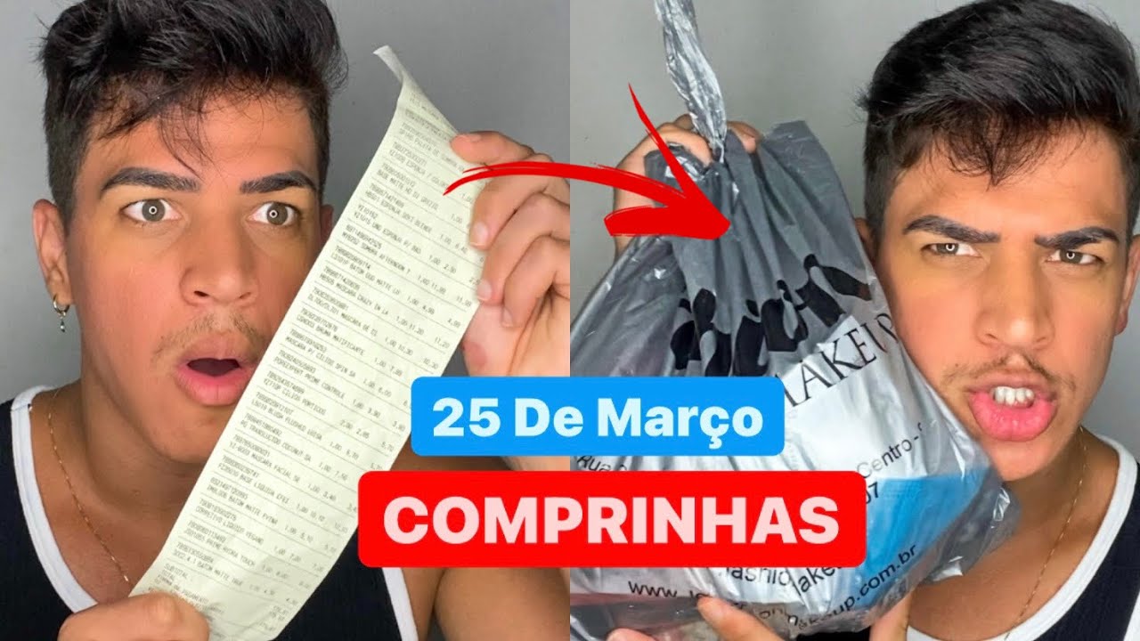 COMPRINHAS DE MAQUIAGEM DA 25 DE MARÇO | Fashion Makeup - Jemerson Myers