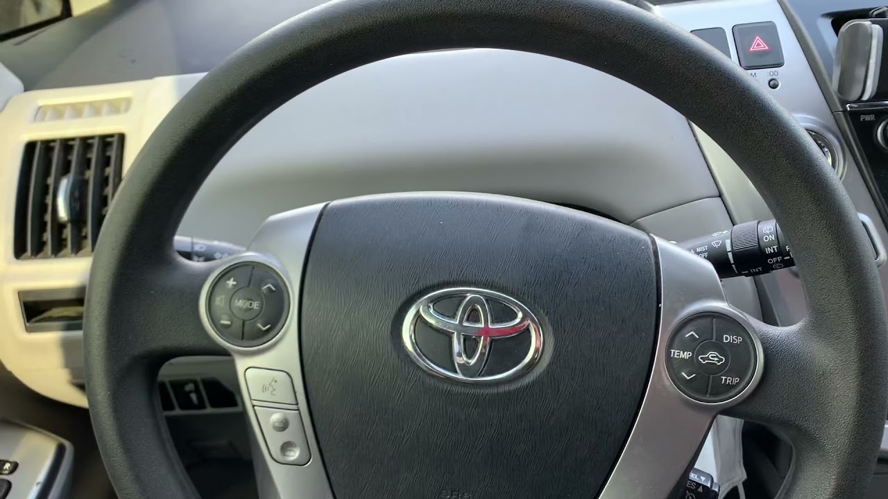 2016-2017 Toyota Prius V Oil Maintenance Reset WITHOUT the MPH/ KPH Button