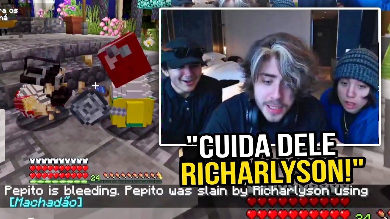 CELLBIT, RICHAS E QUACKITY CONHECENDO O PEPITO | QSMP