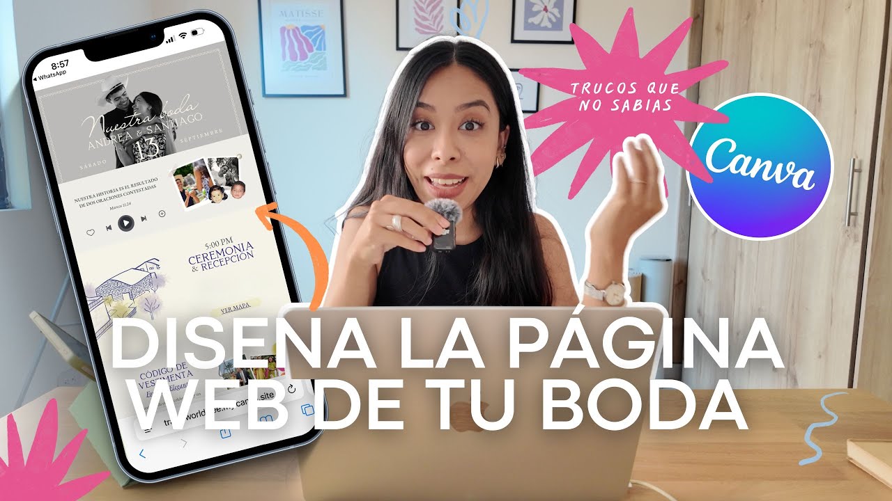 Así diseñé mi página web de boda GRATIS en Canva💍