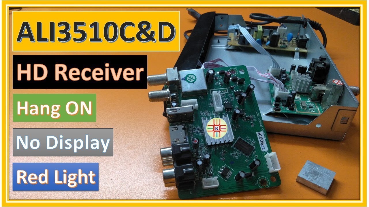 A Solution of ALI3510C and ALI3510D HD Green Goto Hang Problem, Red Light, No Display Fault in Urdu