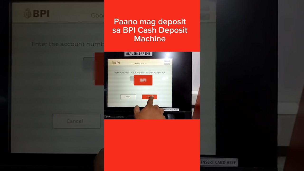 PAANO MAG DEPOSIT SA BPI CASH DEPOSIT MACHINE #shorts #ricagchannel