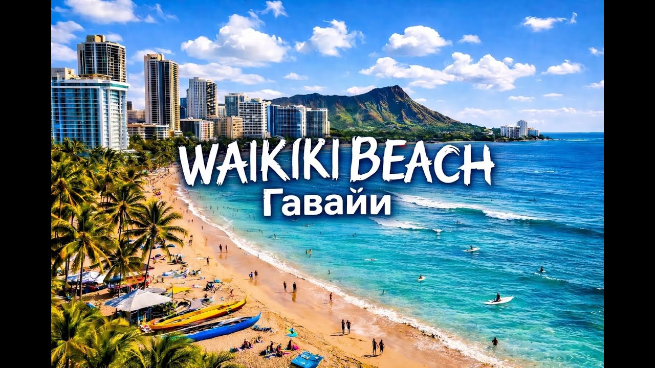 Waikiki Beach - путешествие по самому известному пляжу Гавайев 🌴