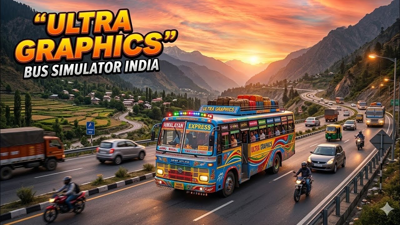 Indian Bus Simulator Ultra Graphics Gameplay 🔥 Realistic Bus Driving India