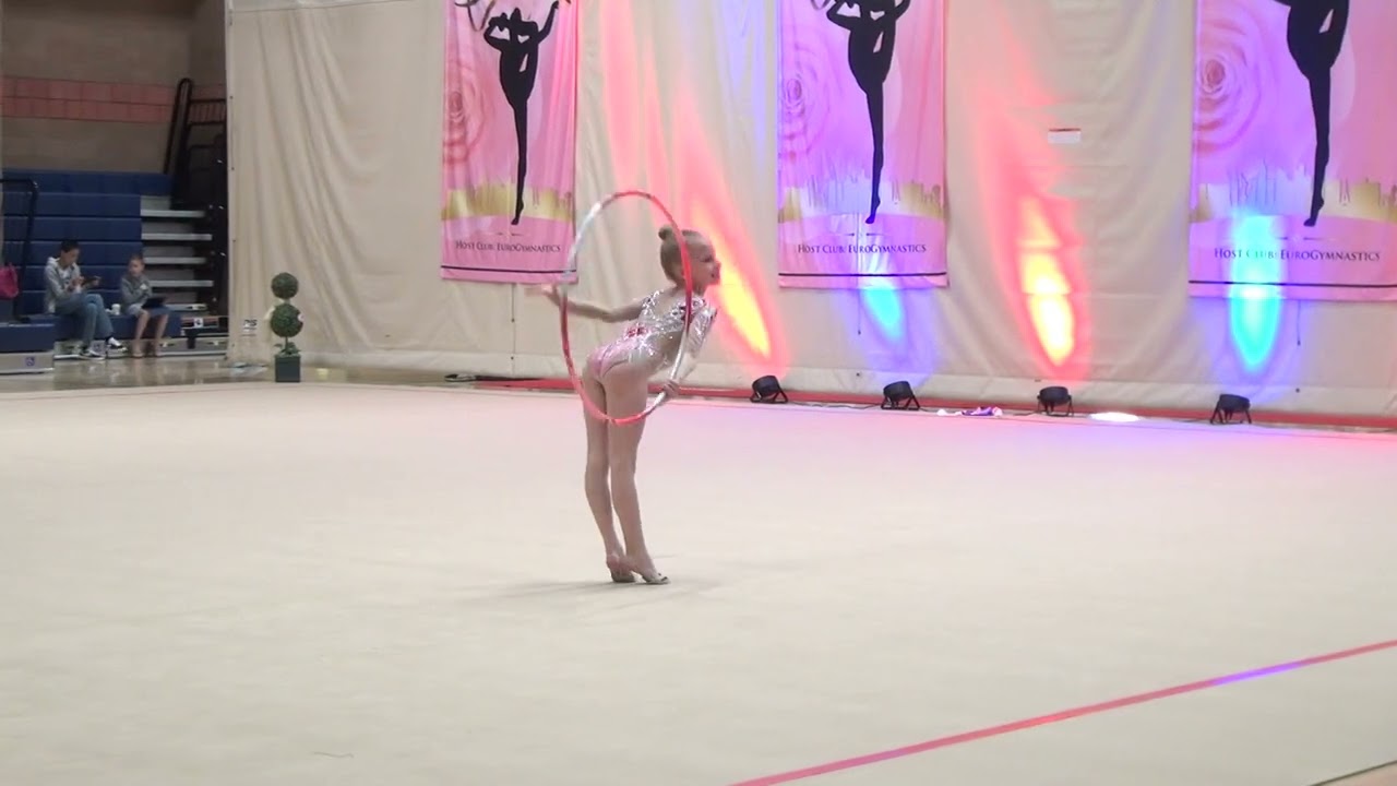Hoop routine Level 6 Viktoria Bukareva 8 years Las Vegas rhythmic gymnastics competition
