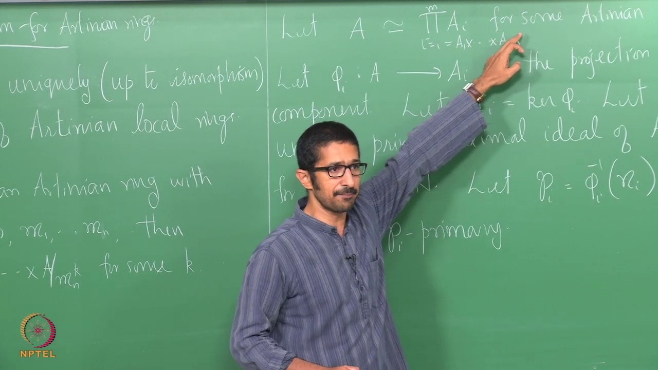 Lecture 36 - Structure Theorem of Artinian Rings