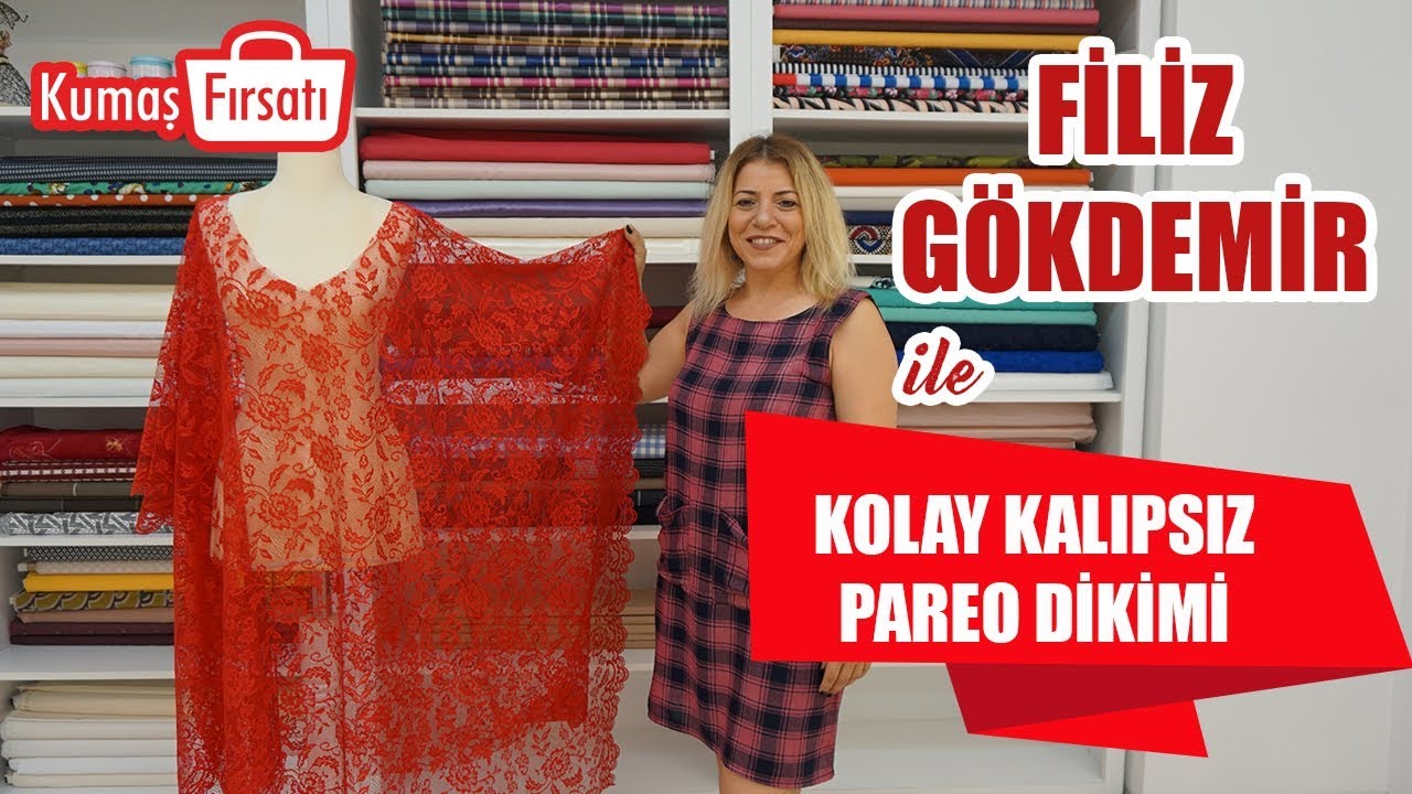 Kolay Kalıpsız Pareo Dikimi