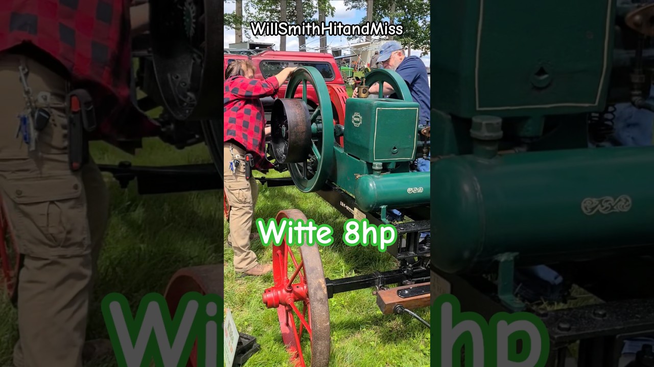 Witte Hit & Miss 8 Hp Antique Engine Start up