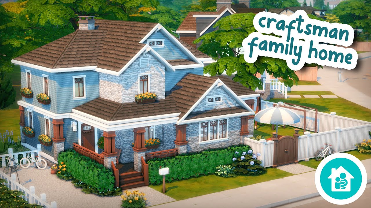 Дом семьи Крафтсман 🏡 || The Sims 4 Скоростное строительство: Растём вместе