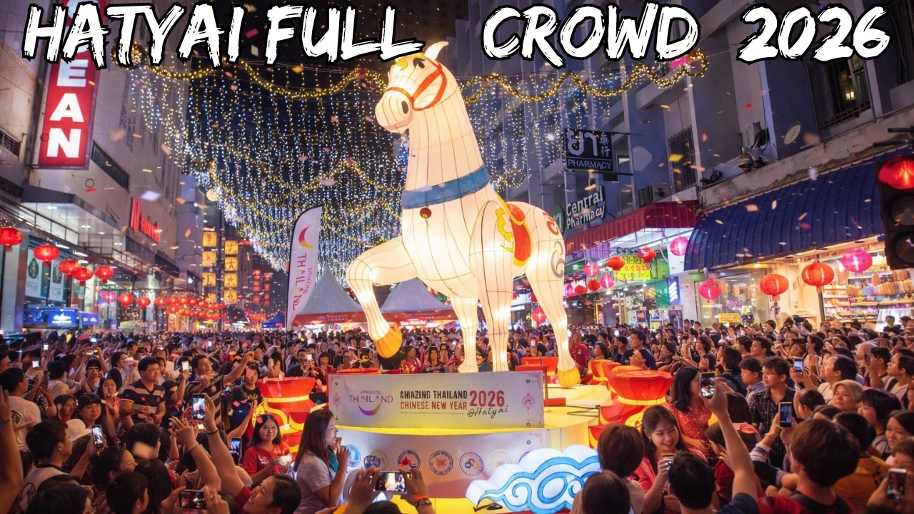 HATYAI 2026 FULLY PACKED! CRAZY Festival Night! Chinese New Year