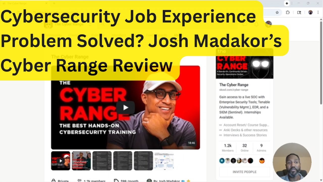 Josh Madakor's Cyber Range Review